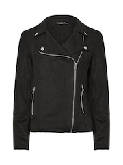 M&Co Black Suede Biker Jacket - Image 5 of 5
