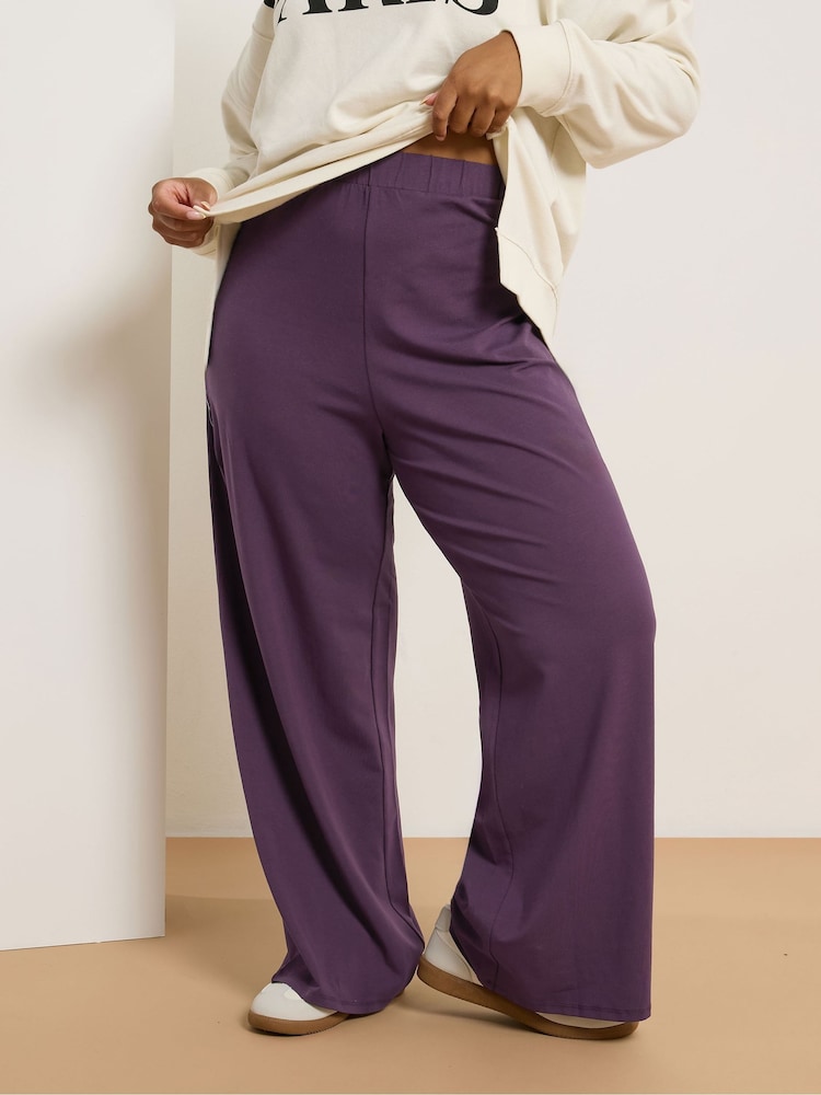 Roxa - Leggings Yours Curve de perna larga - Imagem 1 de 5