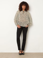 M&Co Animal Chiffon Notch Neck Blouse - Image 2 of 5