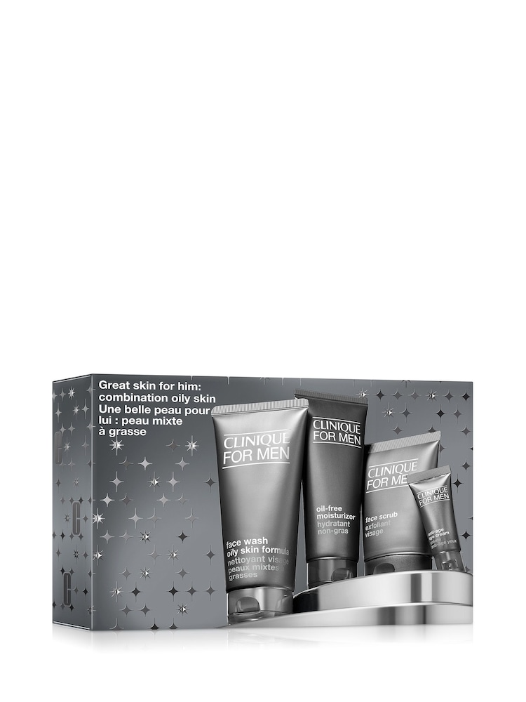 Clinique Great Skin For Him: Dry Combination Oily Skin Set (Worth £116) - Image 1 of 7