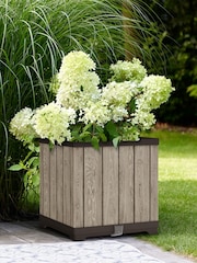 Keter Ashwood Deco Square Planter - Image 1 of 6