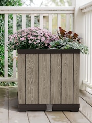 Keter Ashwood Deco Square Planter - Image 2 of 6