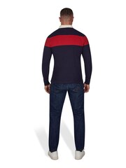 Raging Bull Blue Long Sleeve Chest Panel Rugby Shirt - Image 2 of 5