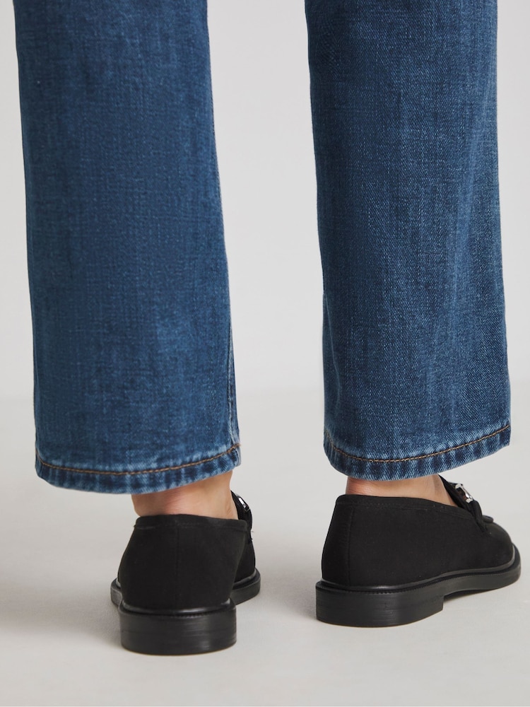 JD Williams Black Extra Wide Fit Snaffle Trim Loafers - Image 2 of 4 JD Williams Black Extra Wide Fit Snaffle Trim Loafers - Image 2 of 4