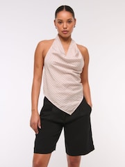 Abercrombie & Fitch Linen Blend Bermuda Shorts - Image 1 of 6