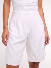 Abercrombie & Fitch Linen Blend Bermuda Shorts - Image 5 of 6