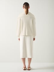 LK Bennett Oversized Polly Cotton Collar Knit Jumper - صورة 2 من 3