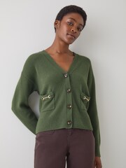 LK Bennett Pami Plain Lambswool Cardigan - Bild 3 von 4