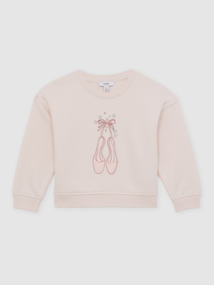 Reiss Pink Eliza Sweatshirt - Image 2 of 5 Reiss Pink Eliza Sweatshirt - Image 2 of 5