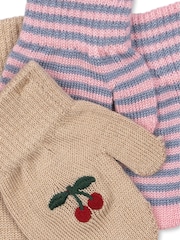 Konges Sløjd Cream 2 Pack Filla Mittens - Image 2 of 2