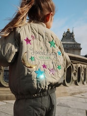 Konges Sløjd Green Juno Sequin Bomber Jacket - Image 1 of 3