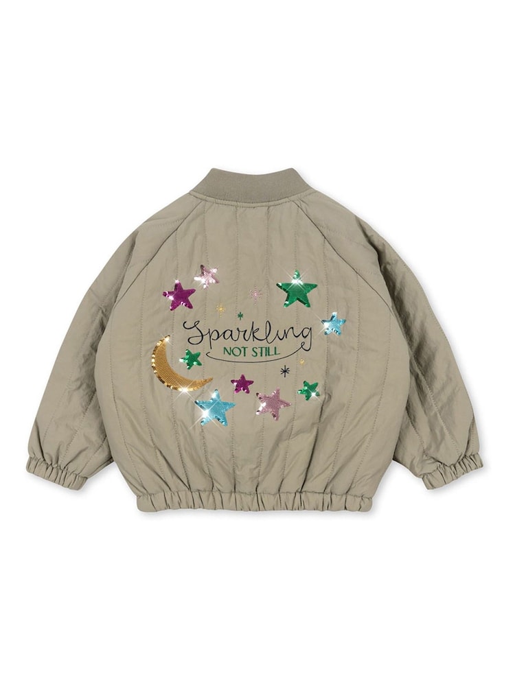 Konges Sløjd Green Juno Sequin Bomber Jacket - Image 3 of 3