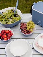 Bayside 16 Piece Blue Pool Two Tone Picnic Dinner Set - Image 1 of 3