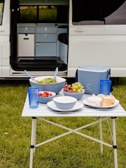 Bayside 16 Piece Blue Pool Two Tone Picnic Dinner Set - Image 2 of 3