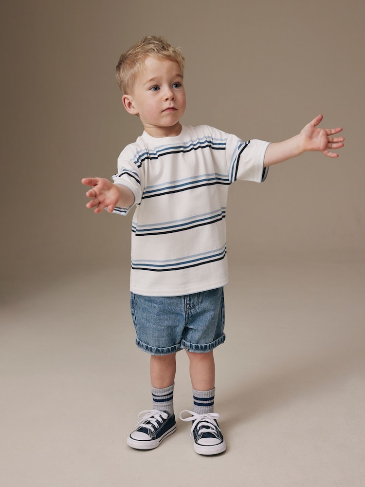 Mid Blue Denim Shorts (3mths-7yrs) - Image 2 of 8