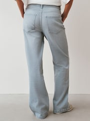 Grey Seam Front Wide Leg Jeans - Image 5 of 8