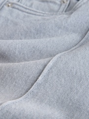 Grey Seam Front Wide Leg Jeans - Image 8 of 8