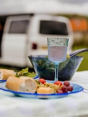 Bayside Set of 12 Blue Wine Glass and Tumblerd with Pitcher Set - Image 2 of 4