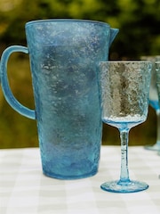 Bayside Set of 12 Blue Wine Glass and Tumblerd with Pitcher Set - Image 3 of 4
