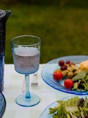 Bayside Set of 12 Blue Wine Glass and Tumblerd with Pitcher Set - Image 4 of 4