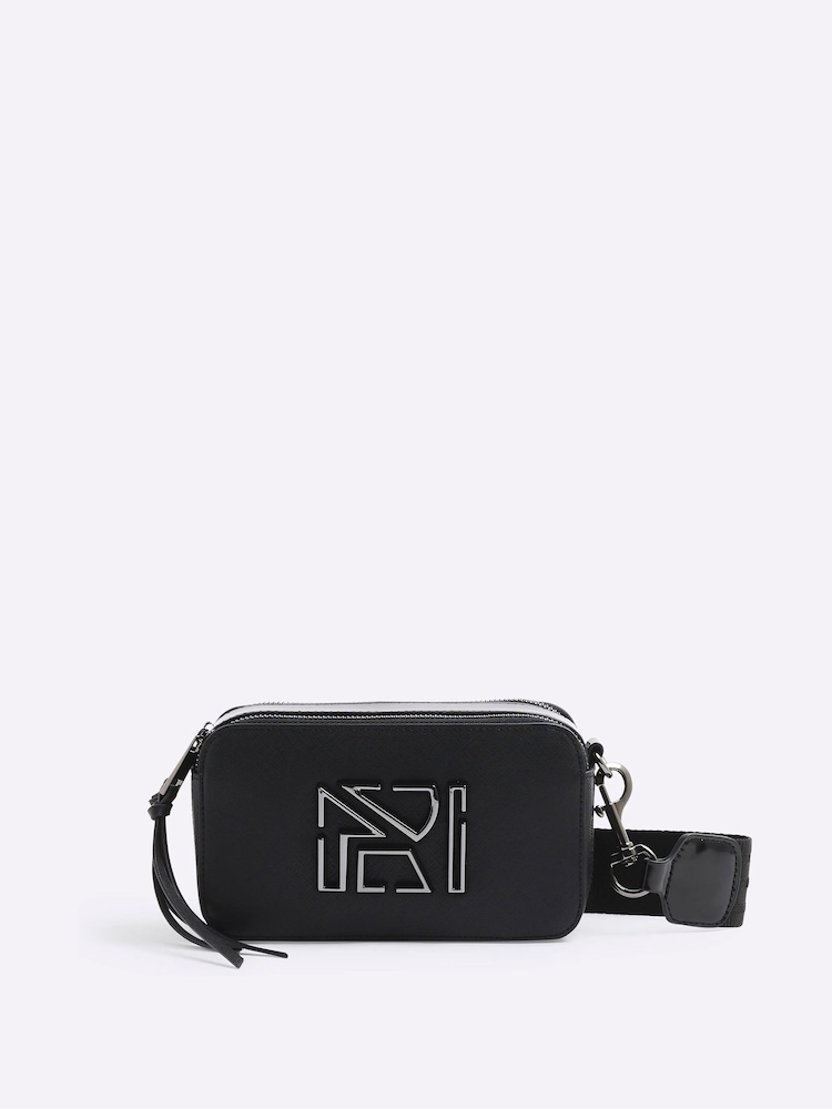 River Island Black Cross-Body Camera Bag - Image 1 of 6 River Island Black Cross-Body Camera Bag - Image 1 of 6
