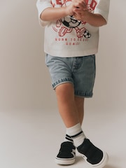 淡藍牛仔褲 - 短褲（ 3個月 - 7歲） - 圖片 6/19