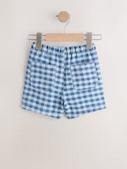 Blue Gingham Pull On Loose Shorts (3mths-7yrs) - Image 7 of 9