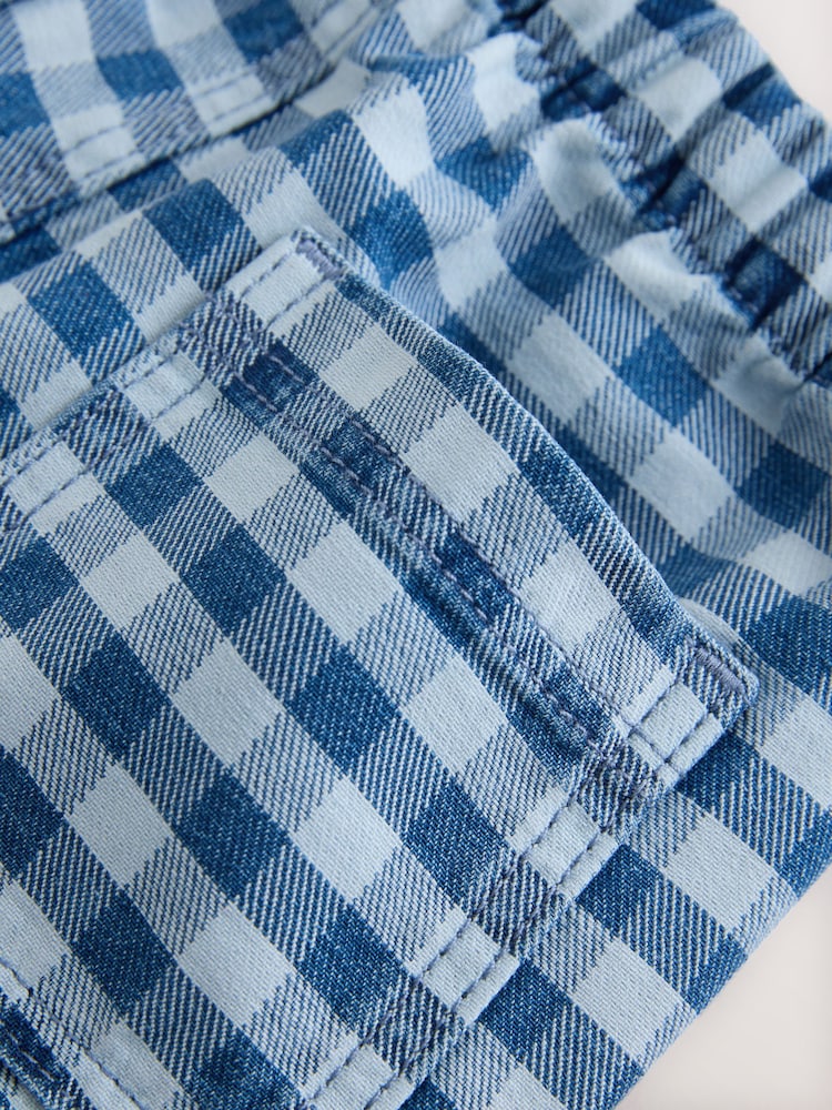 Blue Gingham Pull On Loose Shorts (3mths-7yrs) - Image 9 of 9
