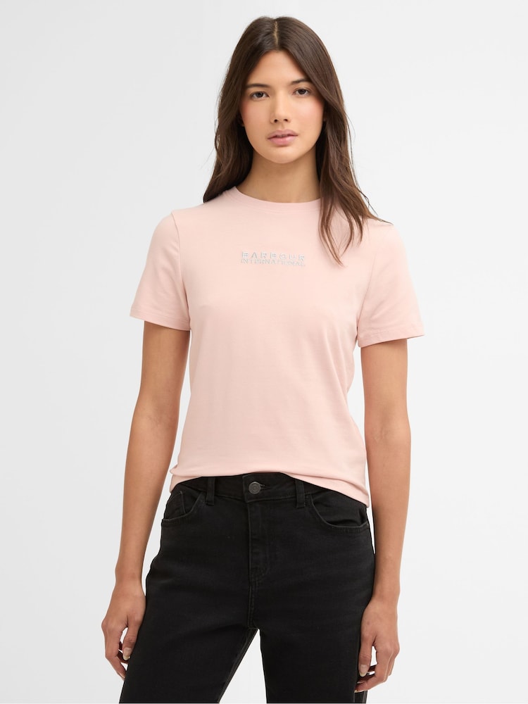 Barbour® International Pink Devin T-Shirt - Image 1 of 6
