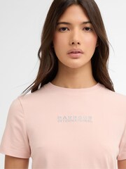 Barbour® International Pink Devin T-Shirt - Image 4 of 6