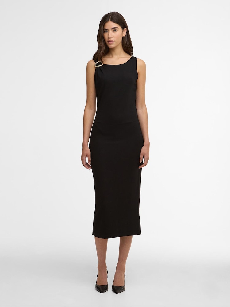 Barbour® International Black Gigi Midi Dress - Image 1 of 6