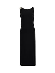 Barbour® International Black Gigi Midi Dress - Image 5 of 6