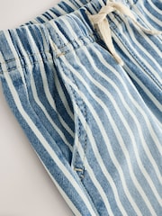 Blue/White Stripe Pull On Shorts (3mths-7yrs) - Image 4 of 4