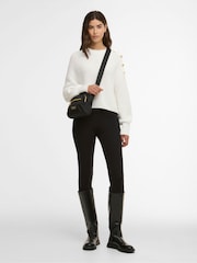 Barbour® International White Alexis Knitted Jumper - Image 3 of 7