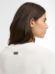 Barbour® International White Alexis Knitted Jumper - Image 5 of 7