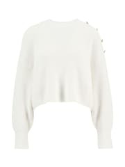 Barbour® International White Alexis Knitted Jumper - Image 6 of 7