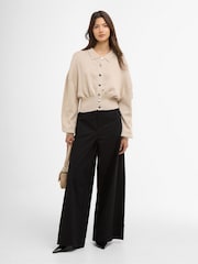 Barbour® International Natural Gigi Knitted Bomber Jacket - Image 4 of 7