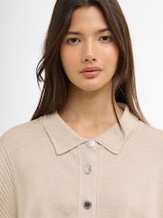 Barbour® International Natural Gigi Knitted Bomber Jacket - Image 5 of 7