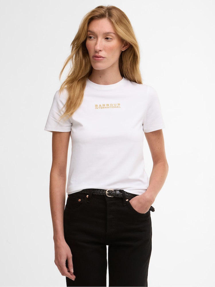 Barbour® International White Devin T-Shirt - Image 1 of 6