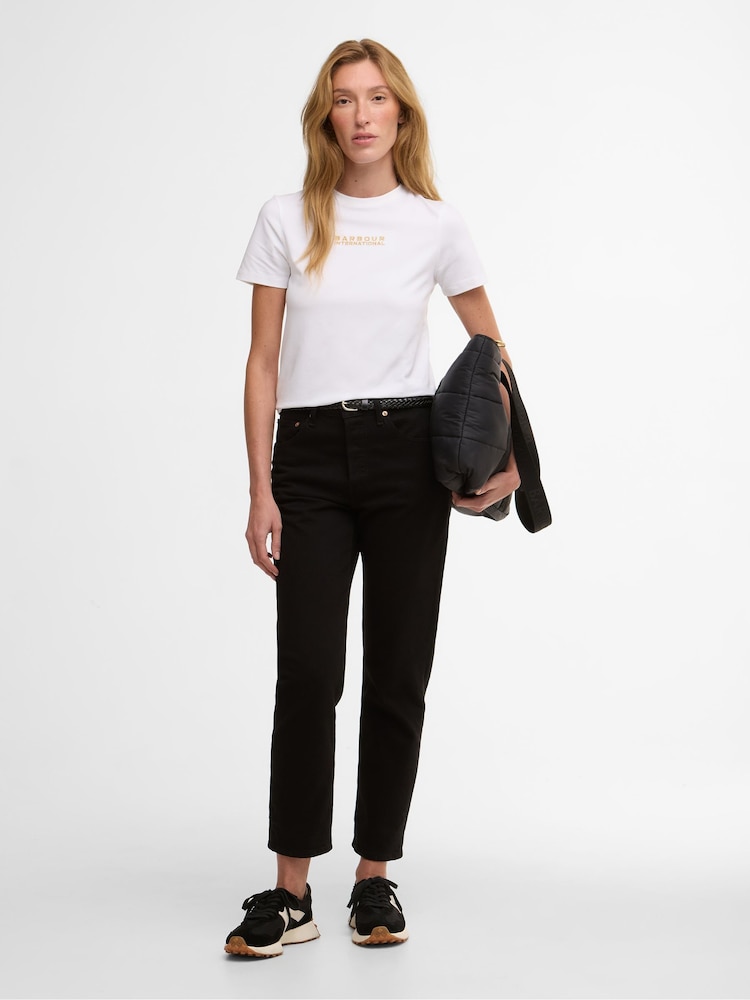 Barbour® International White Devin T-Shirt - Image 2 of 6