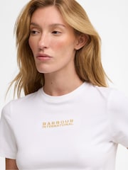 Barbour® International White Devin T-Shirt - Image 4 of 6