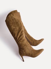 Linzi Natural Ambition Assymetric High Leg Stiletto Boots - Image 5 of 6