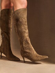 Linzi Natural Ambition Assymetric High Leg Stiletto Boots - Image 6 of 6
