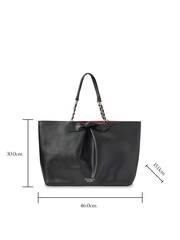 Victoria's Secret Black Bow Tote Bag - Image 4 of 4