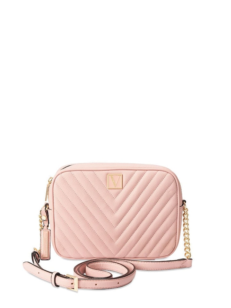 Victoria's Secret Orchid Blush Pink Crossbody Bag - Image 1 of 7 Victoria's Secret Orchid Blush Pink Crossbody Bag - Image 1 of 7