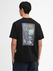 Barbour® Black 1946 Graphic OS T-Shirt - Image 1 of 6