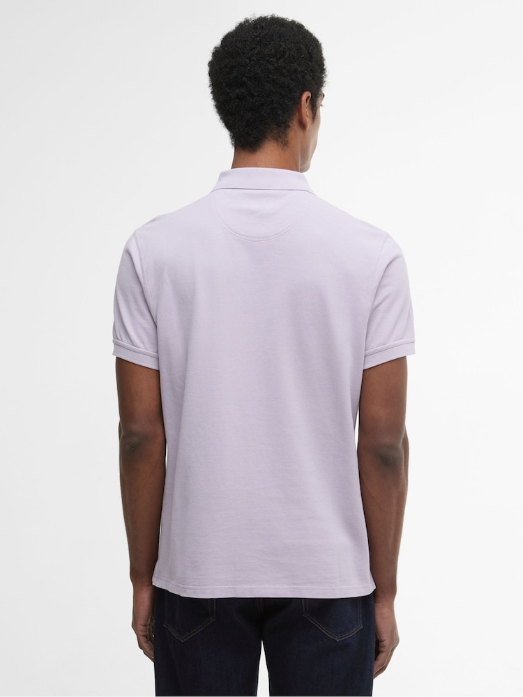 Paars - Barbour Lightweight Sports Polo Shirt - Afbeelding 2 van 6