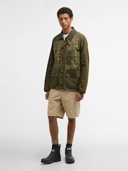 Barbour® Brown Festival Modified Bedale Jacket - Image 6 of 8