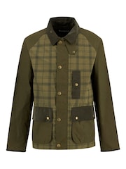Barbour® Brown Festival Modified Bedale Jacket - Image 7 of 8
