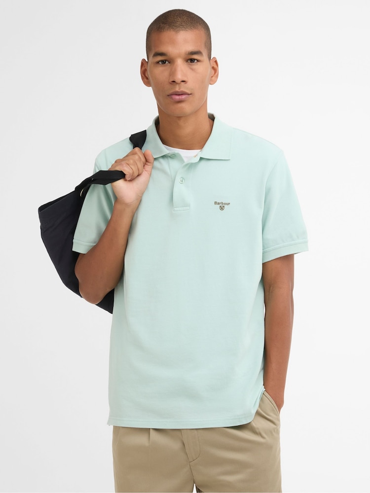 Barbour Green Lightweight Sports Polo Shirt - Image 1 of 6 Barbour Green Lightweight Sports Polo Shirt - Image 1 of 6
